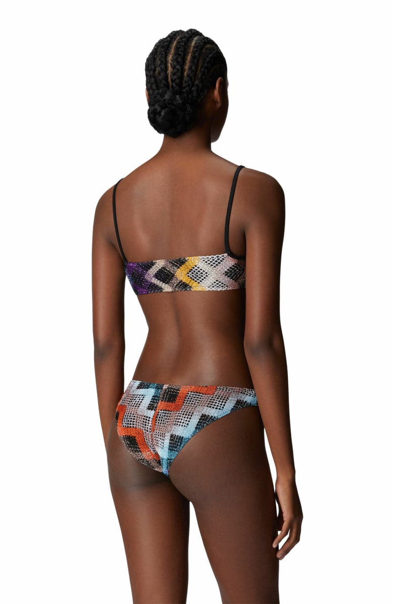 Missoni Brasserie Bikini With Front Ties, Alternate, color, Multicoloured