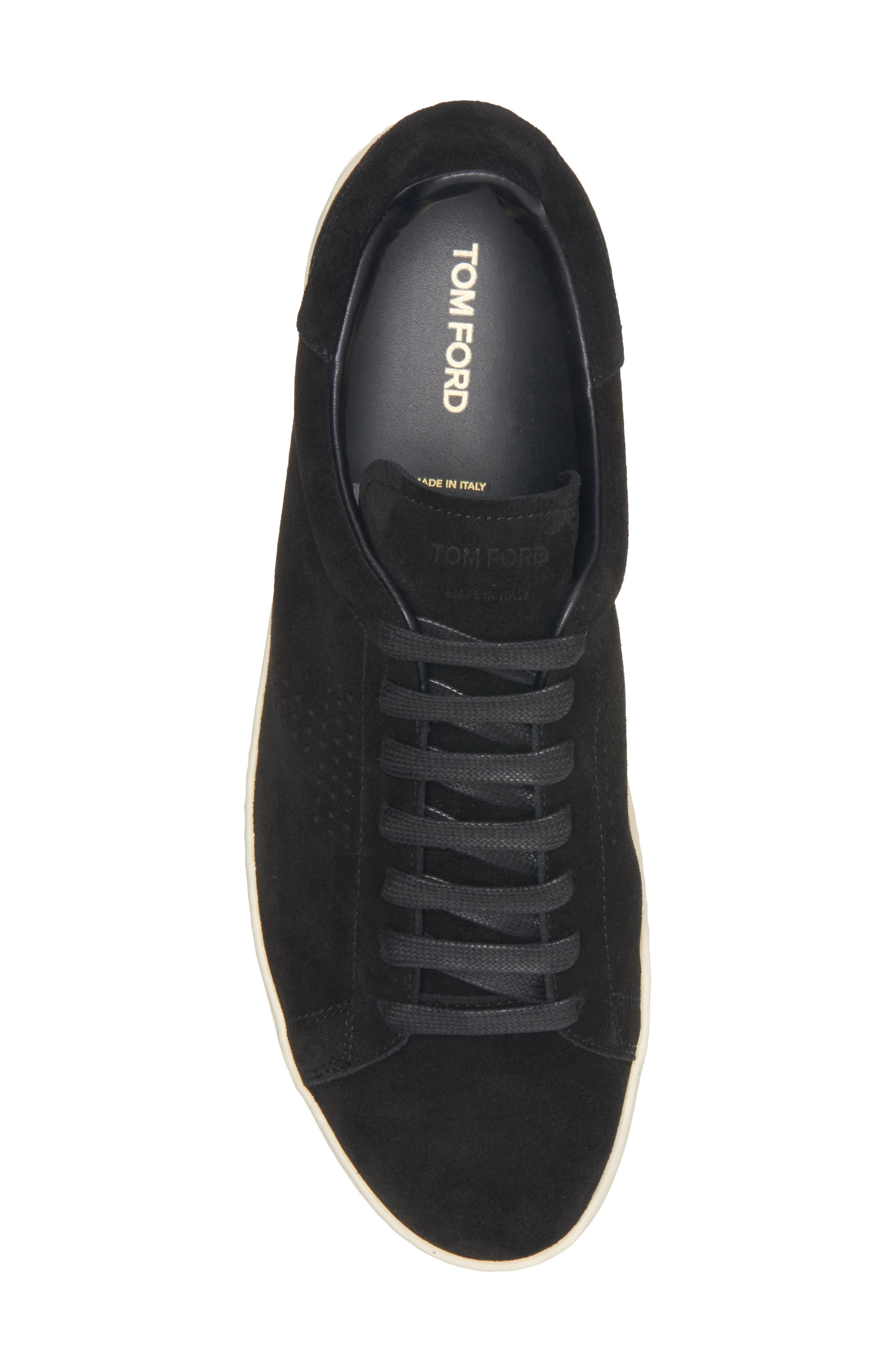 TOM FORD Warwick Low Top Sneaker, Alternate, color, 3Nw02 Black/ Cream