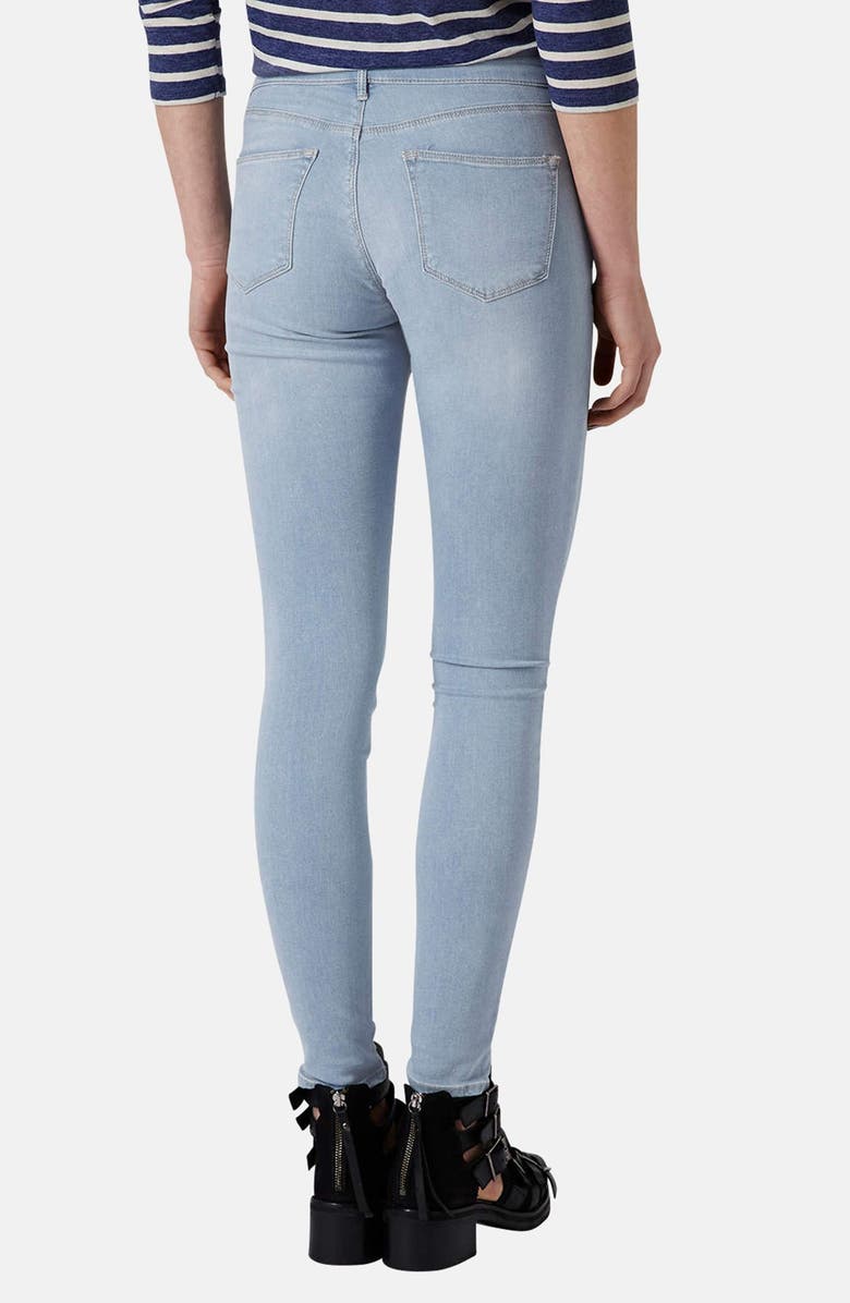 Topshop Moto 'Leigh' Skinny Jeans, Alternate, color,