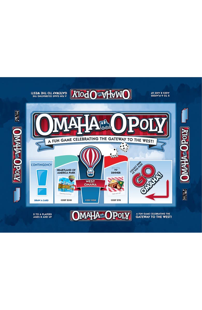 Late for the Sky Omahaopoly Monopoly Board Game, Main, color, Multicolored