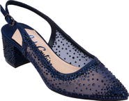 LADY COUTURE Rhinestone Mesh Slingback