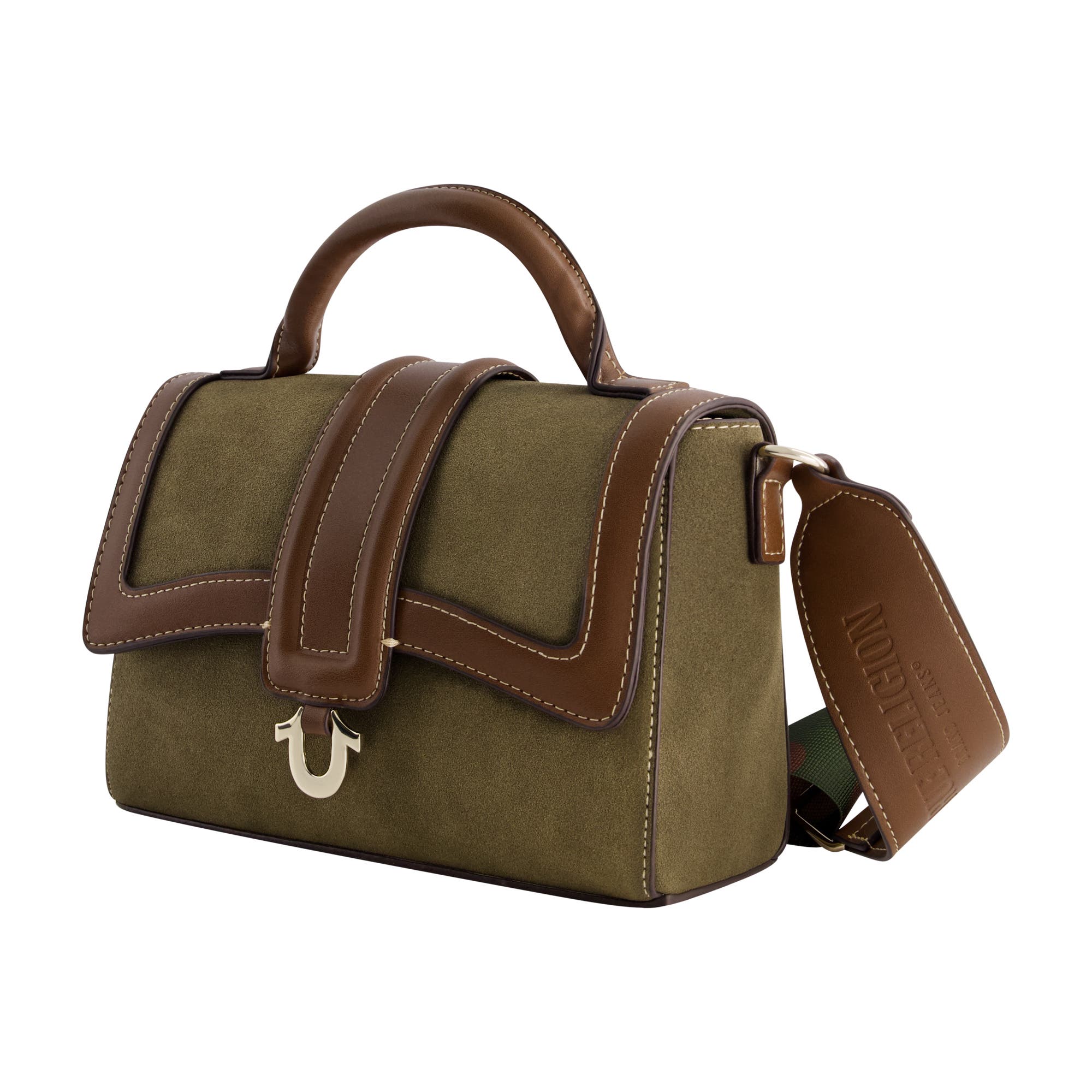 True Religion Mini Camo Strap Satchel, Alternate, color, 