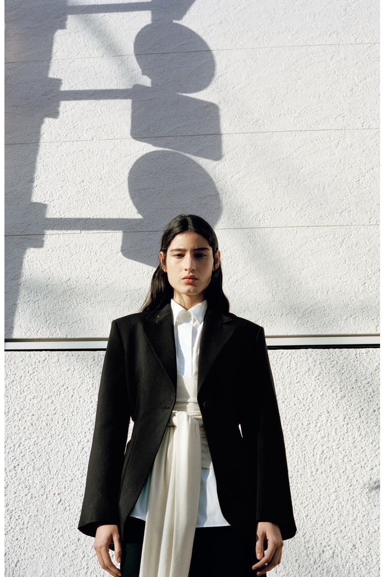 Fitted Jacket, Alternate, color, BLACK