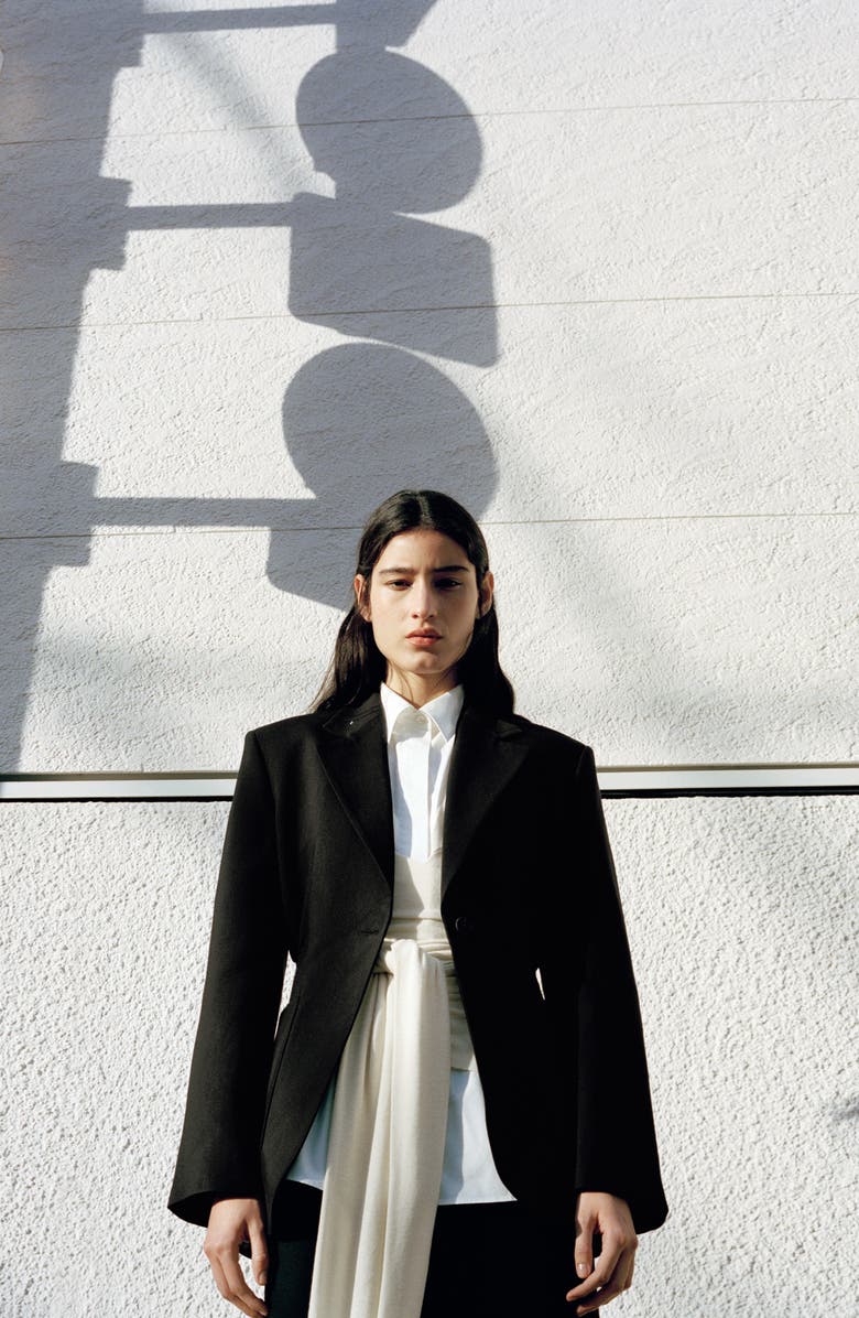 MANGO Fitted Jacket, Alternate, color, Black