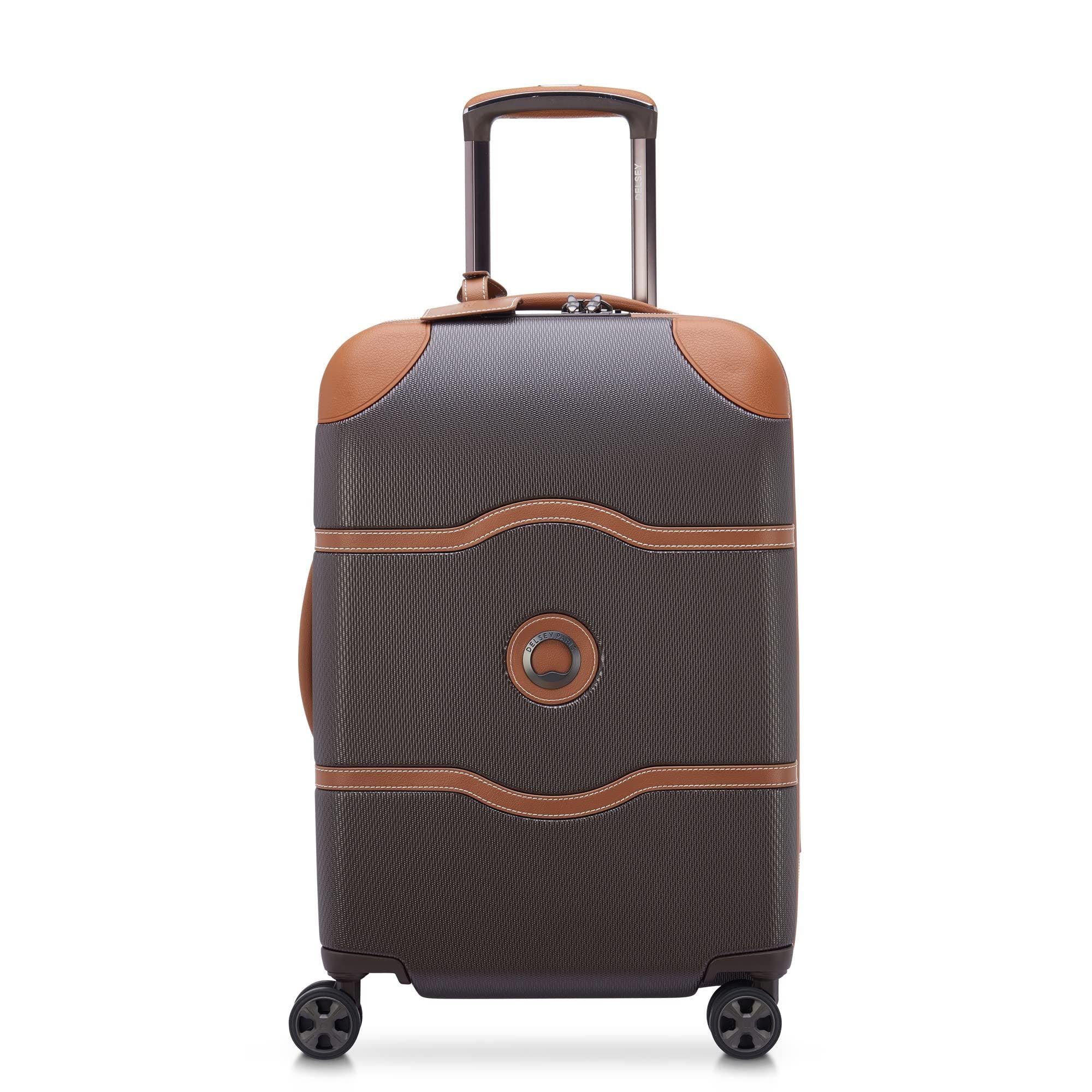 Delsey Paris Chatelet Air 2.0 Carry on 21 Inch Hardside Luggage with Spinner Wheels, Main, color, Chocolate Brown