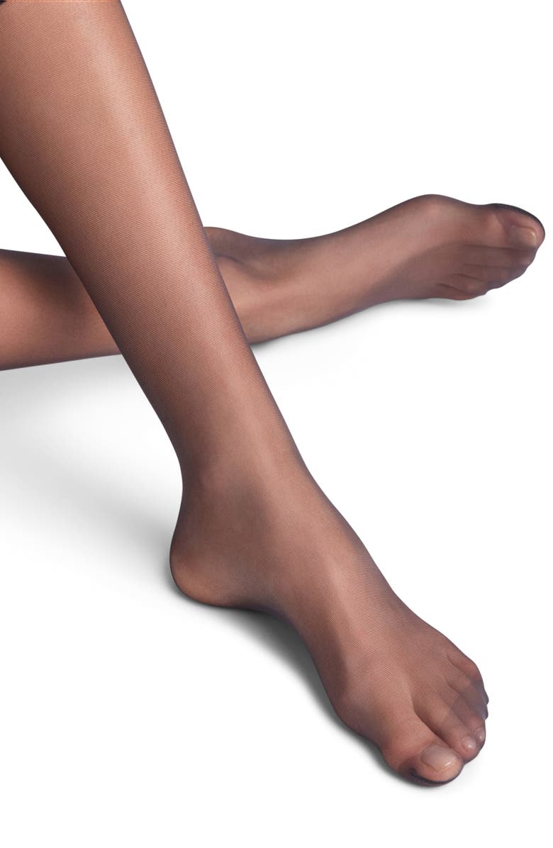 Falke Pure Matte 20 Denier Knee High Socks, Alternate, color, Black