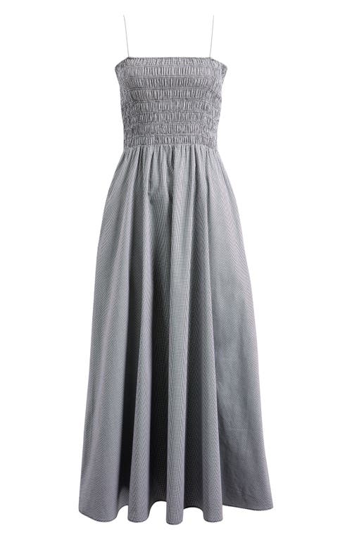 Faithfull The Brand Lida Maxi Dress In Gingham - Black