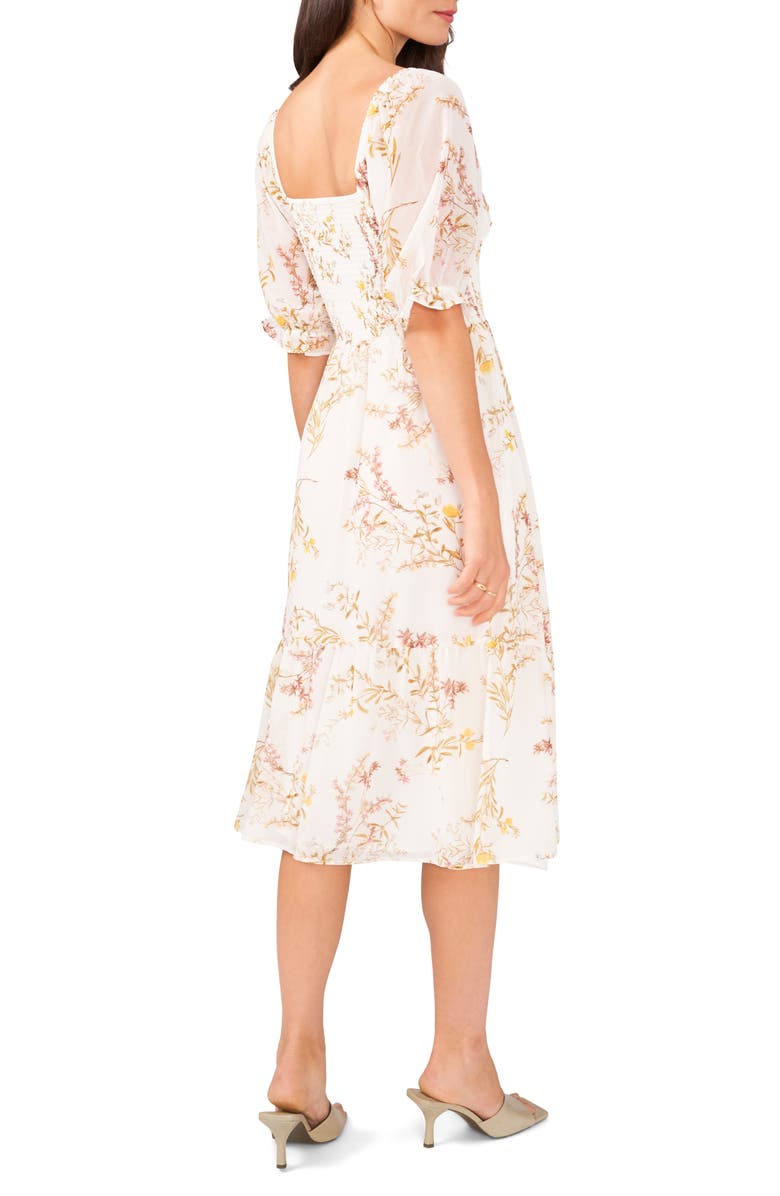 1.STATE Print Puff Sleeve Dress, Alternate, color, 