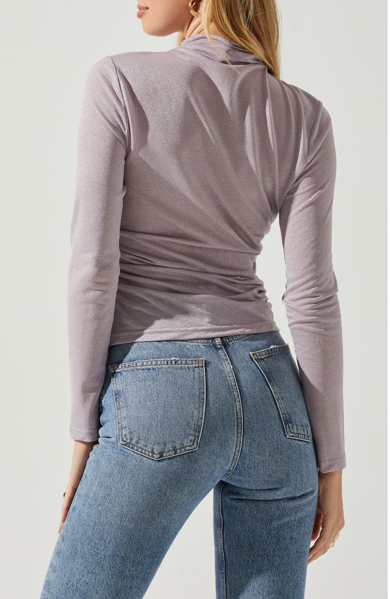 ASTR the Label Jobelle Long Sleeve Turtleneck Top, Alternate, color, Lavender