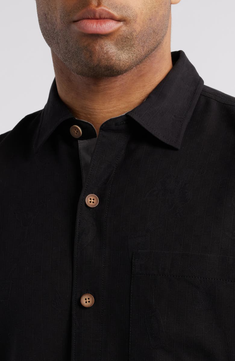 Tommy Bahama Call Me Old Fashioned Short Sleeve Silk Button-Up Shirt, Alternate, color, 