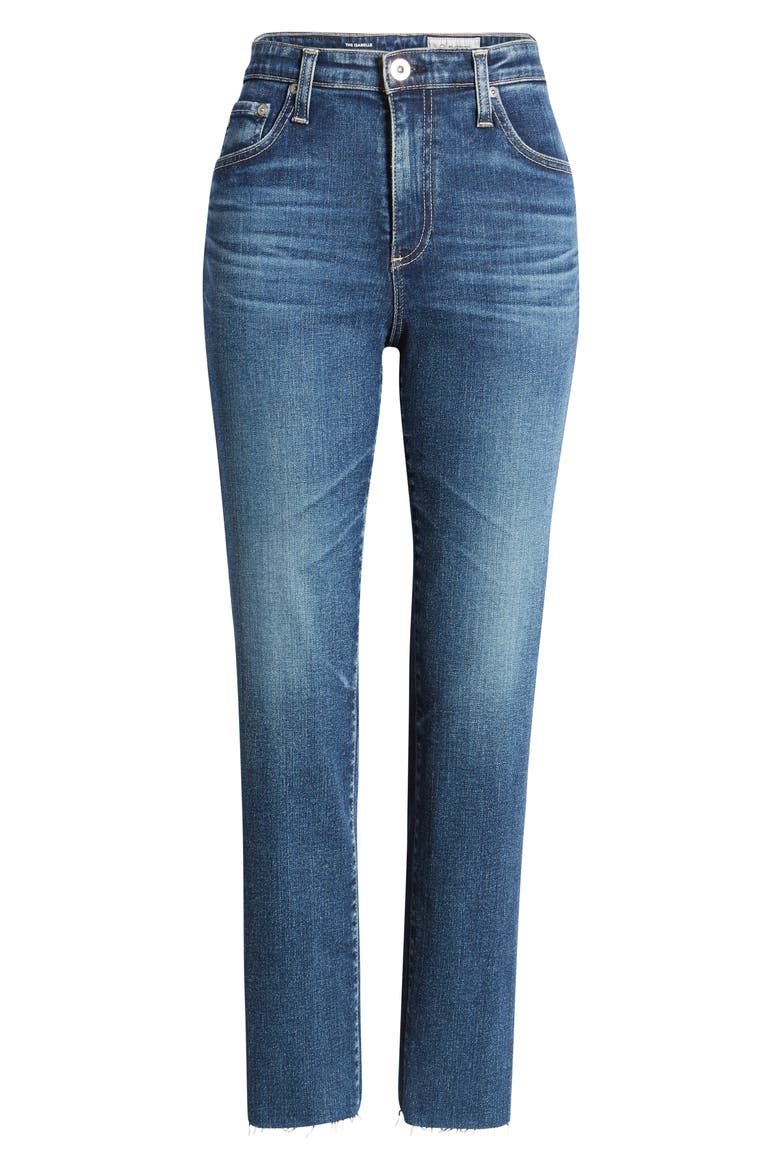 The Isabelle High Waist Ankle Straight Leg Jeans, Alternate, color, 13 YEARS CONSCIOUS