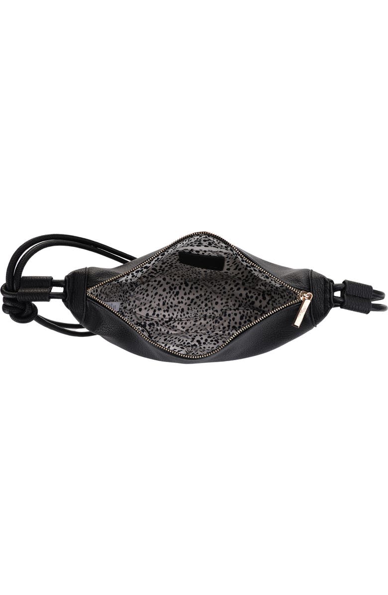 Mali + Lili Aria Recycled Vegan Leather Shoulder Bag, Alternate, color, Black