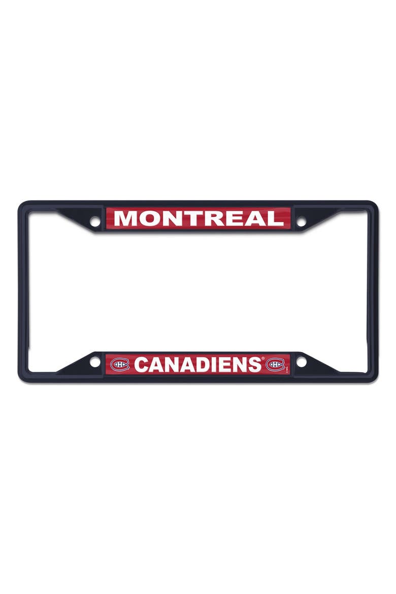 Montreal Canadiens Chrome Color License Plate Frame, Main, color, Red