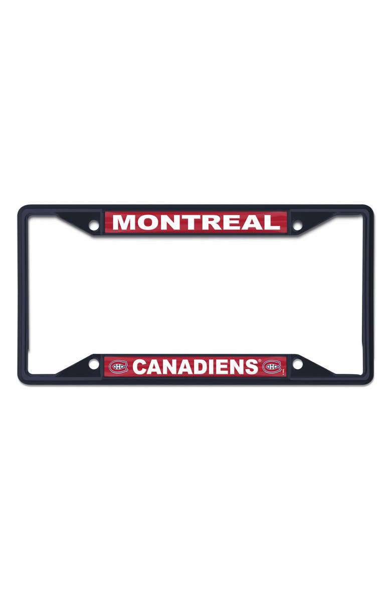 WINCRAFT Montreal Canadiens Chrome Color License Plate Frame, Main, color, 