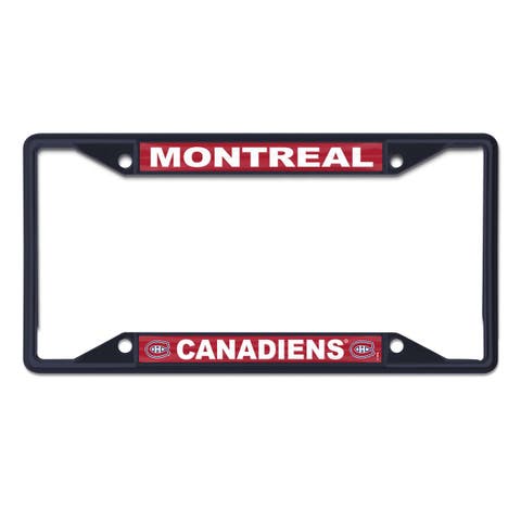 Montreal Canadiens Chrome Color License Plate Frame