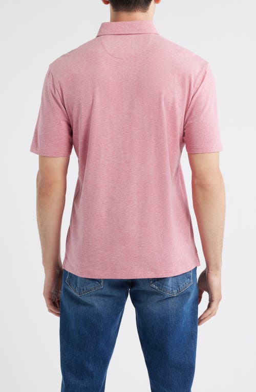 Johnnie-o Heathered Original 2.0 Regular Fit Polo In Pink