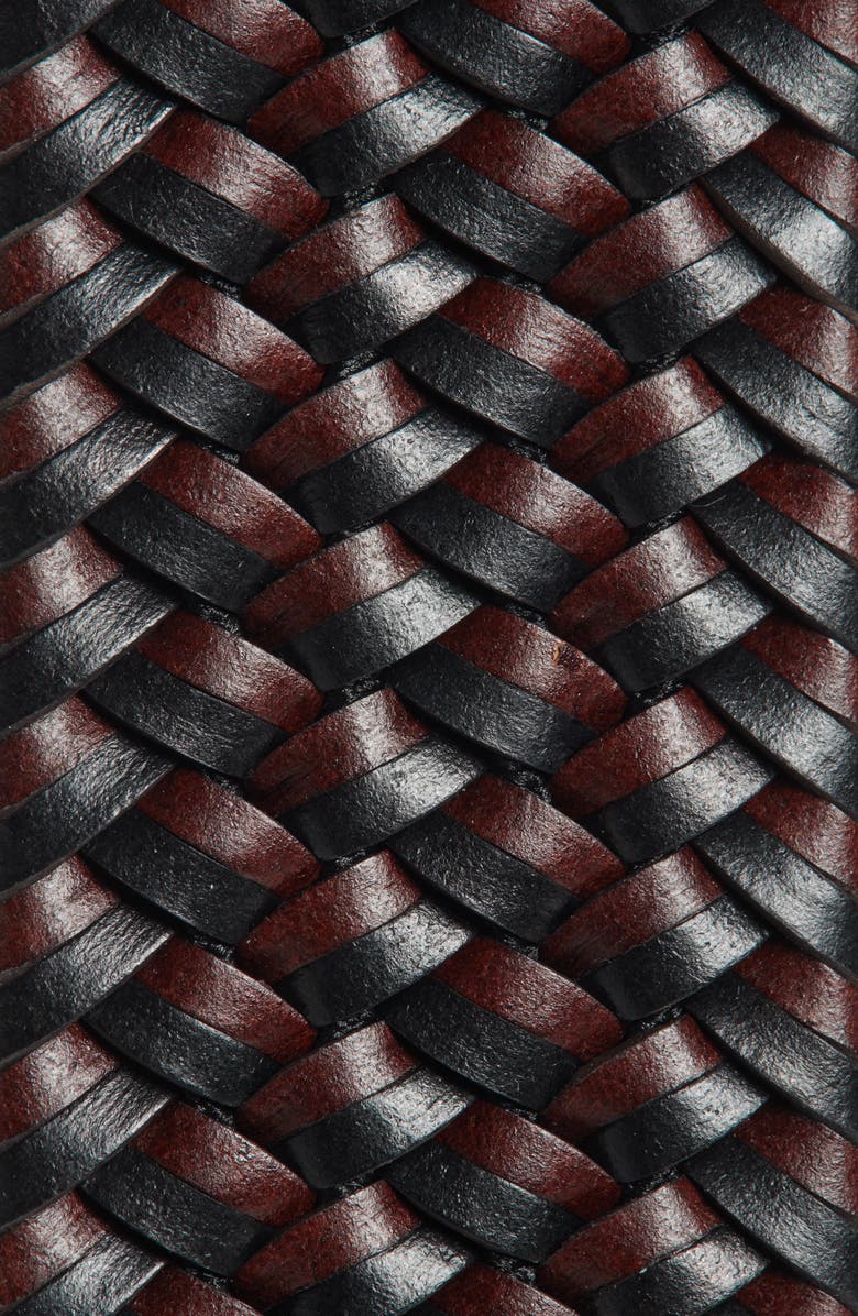 Original Penguin Braided Stretch Leather Belt, Alternate, color, 