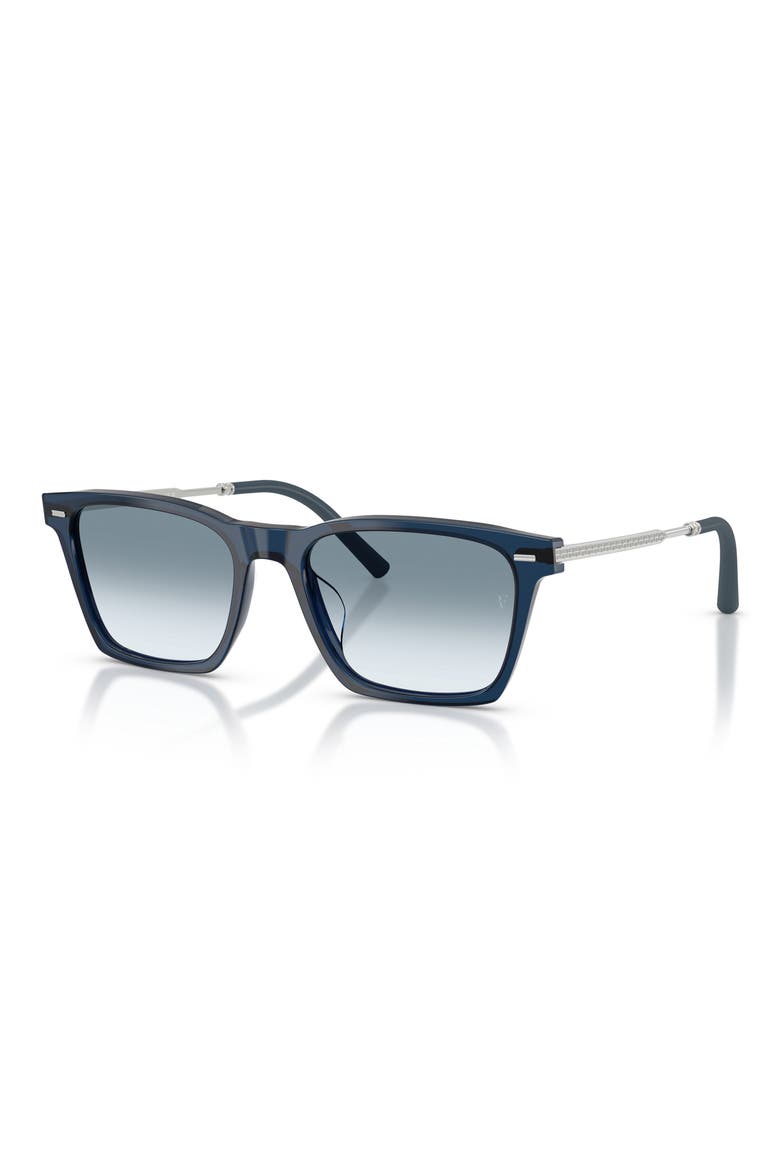 54mm Roger Federer R-19 Pillow Sunglasses, Alternate, color, ASH BLUE / SKY GRADIENT