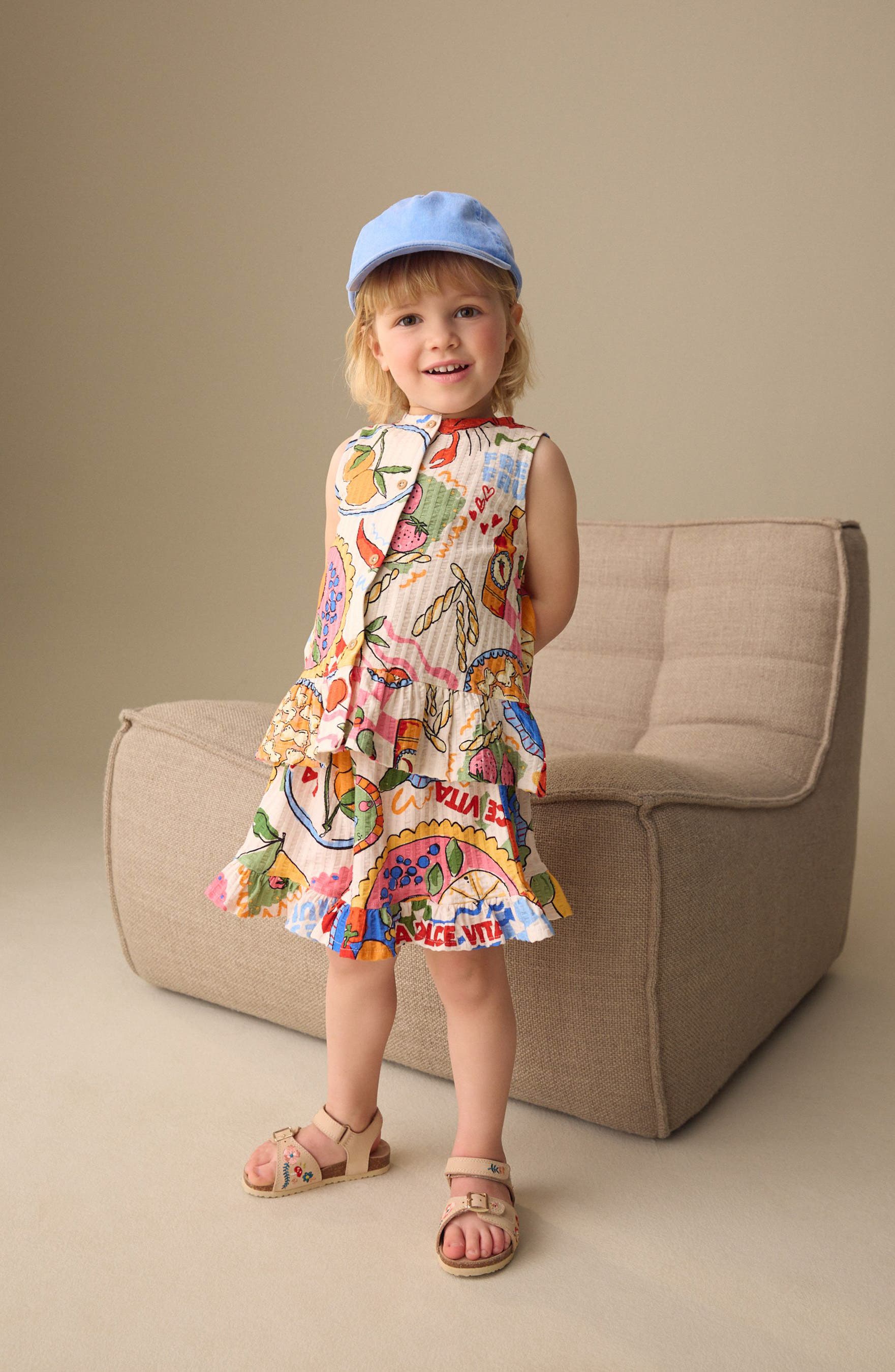 Детские NEXT Kids' Rib Top & Shorts Set — фото 2