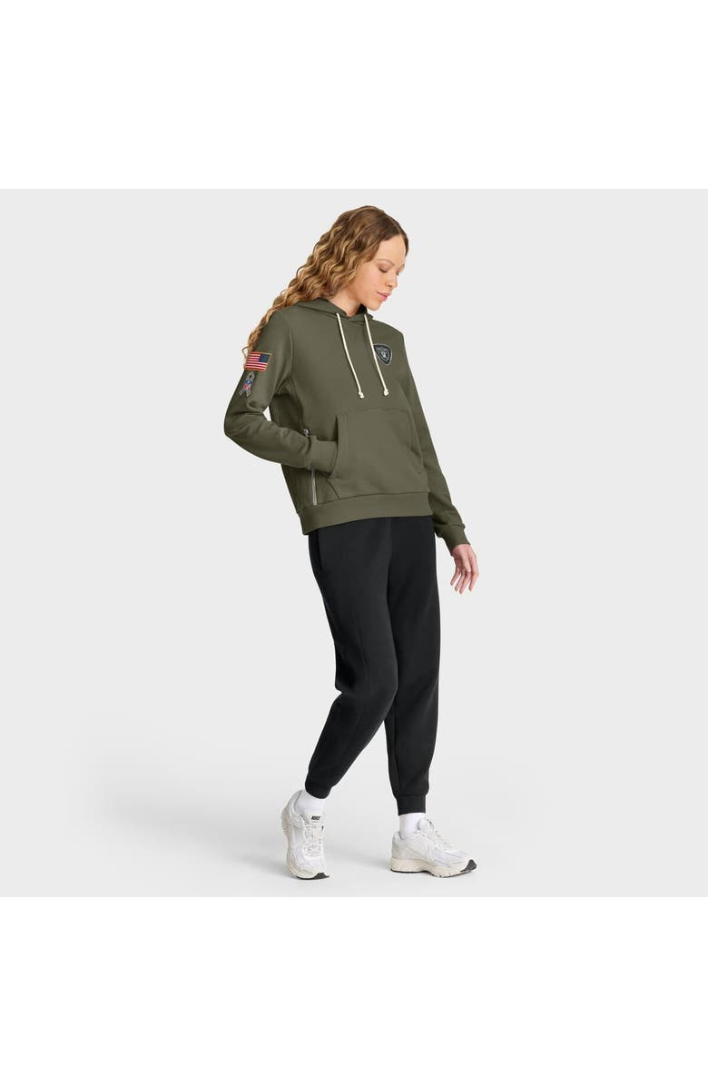 Nike Women's Nike Olive Las Vegas Raiders 2025 Salute to Service Sideline Standard Issue Dri-FIT Hoodie, Alternate, color, Olive