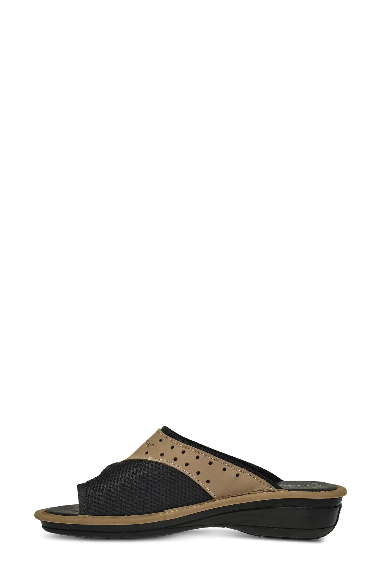 Flexus by Spring Step Pascalle Slide Sandal, Alternate, color, Black Fabric