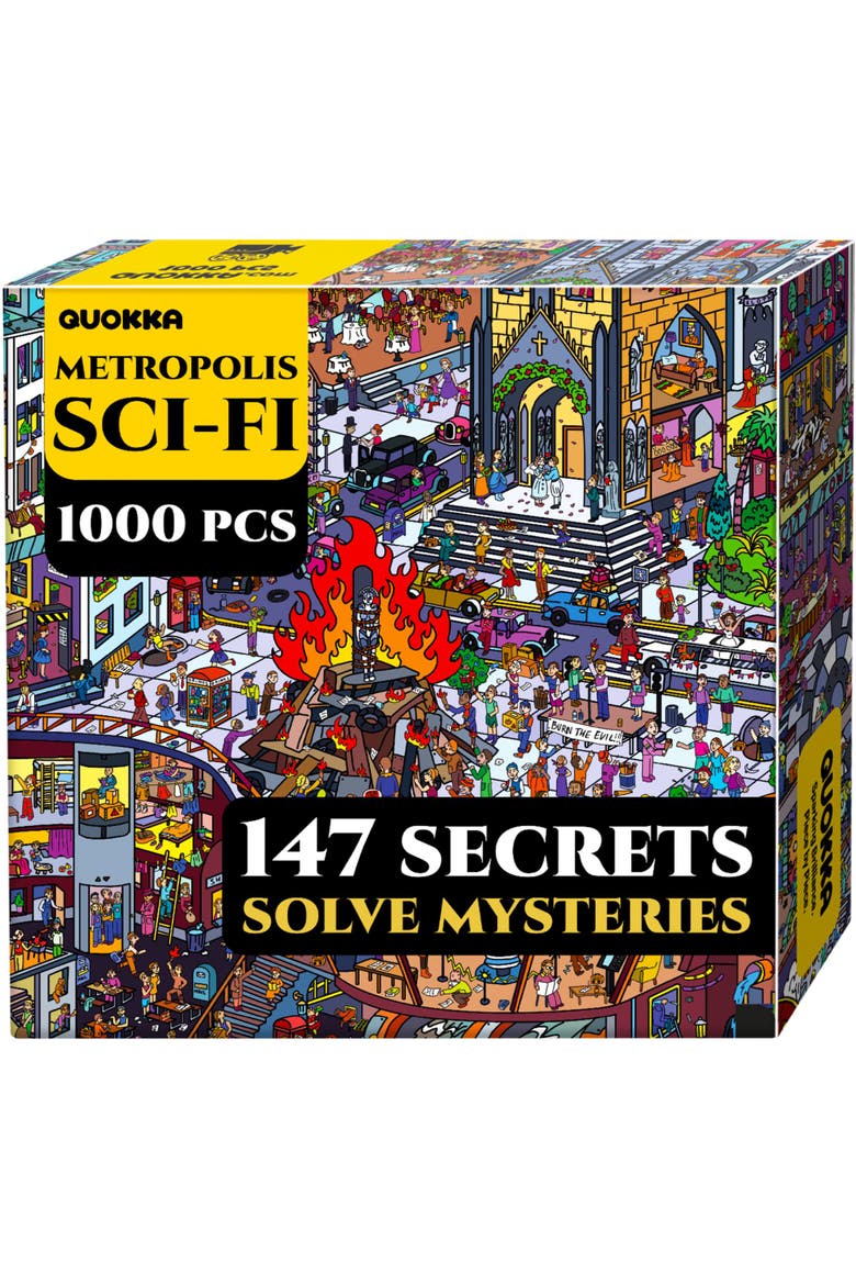 1000-Piece Jigsaw Puzzle for Adults - Metropolis, Nosferatu & Roman Empire, Main, color, Metropolis