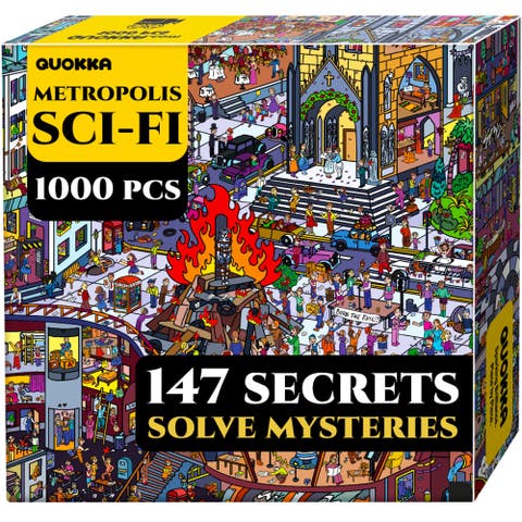 1000-Piece Jigsaw Puzzle for Adults - Metropolis, Nosferatu & Roman Empire