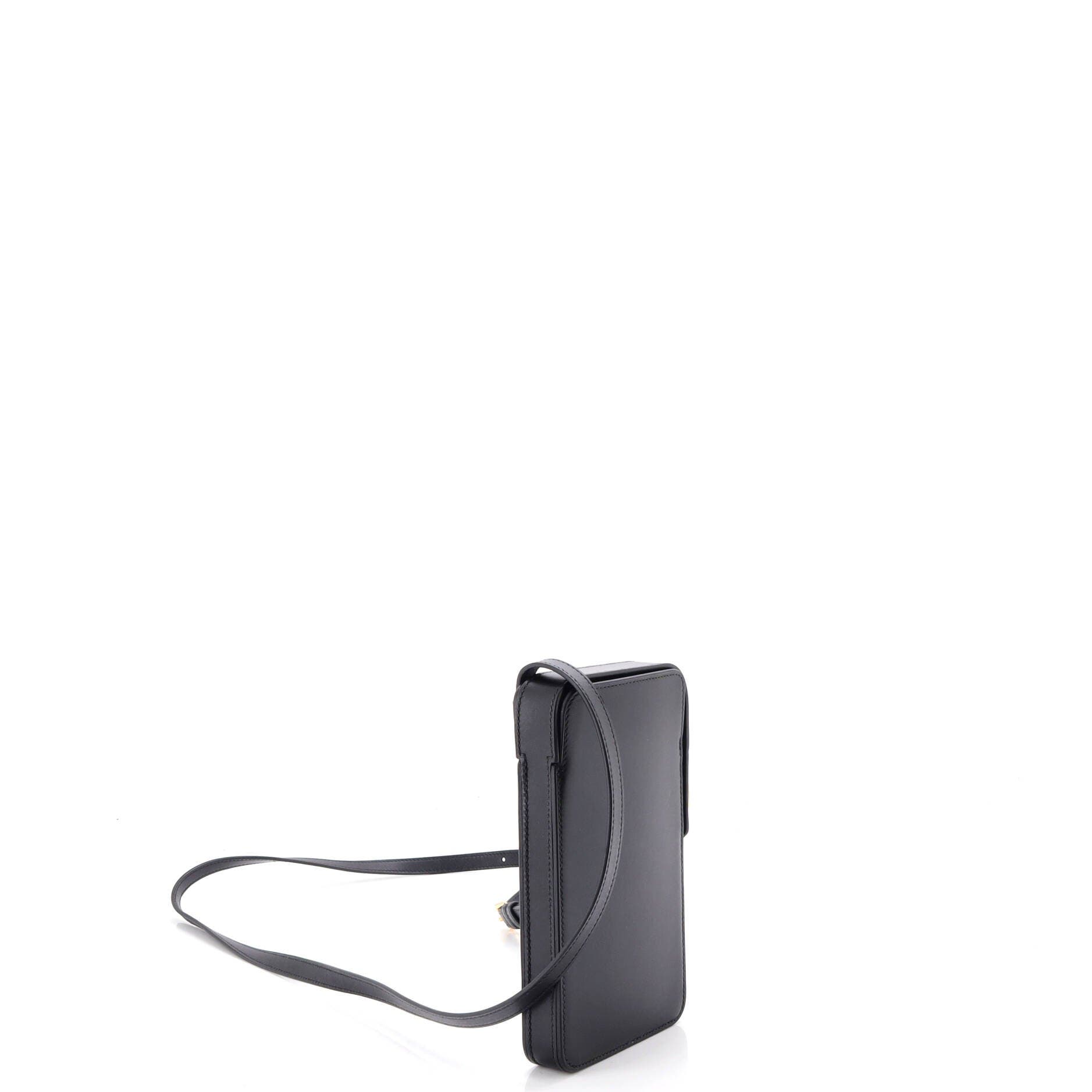 Hac a Box Phone Case Tadelakt, Alternate, color, Black
