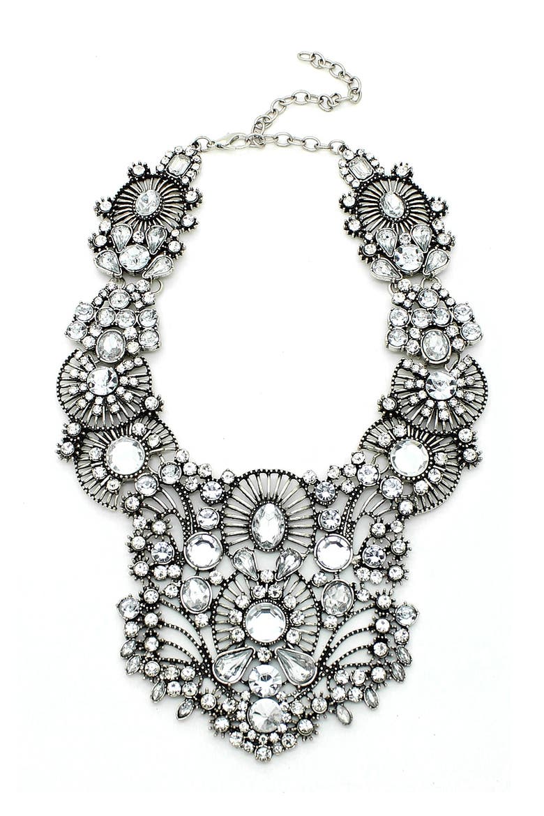 Manhattan Necklace, Main, color, silver