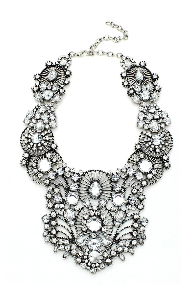 EYE CANDY LOS ANGELES Manhattan Necklace, Main, color, Silver