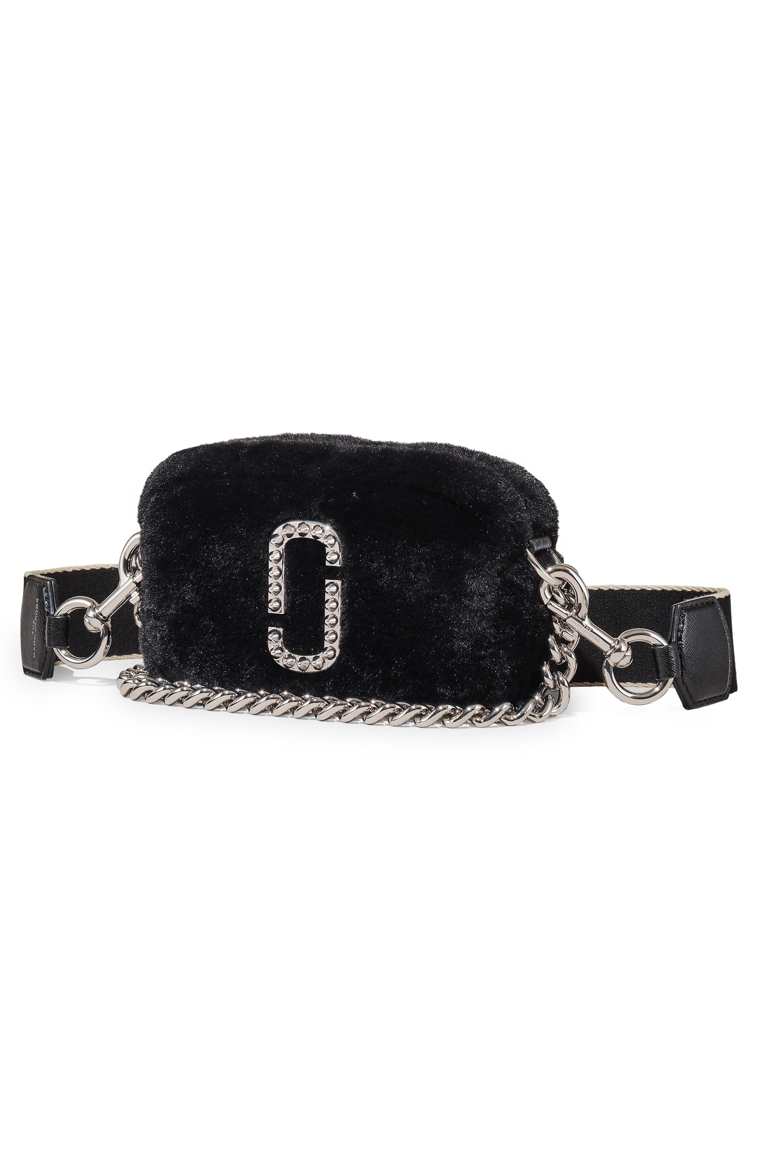 Marc Jacobs Snapshot Faux Fur Crossbody Bag, Alternate, color, 