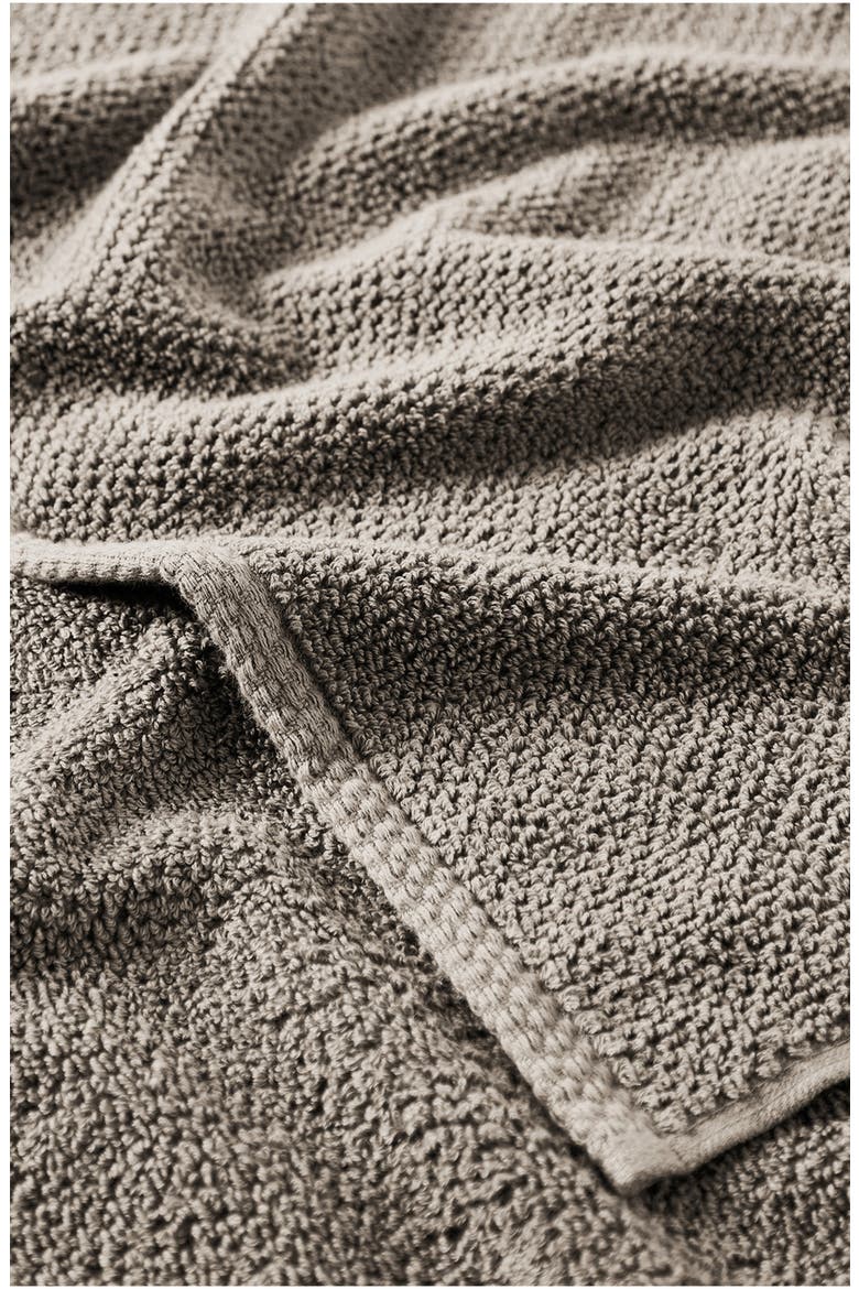 6-Piece Cotton Textured Bath Sheet Set, Alternate, color, DARK GREY