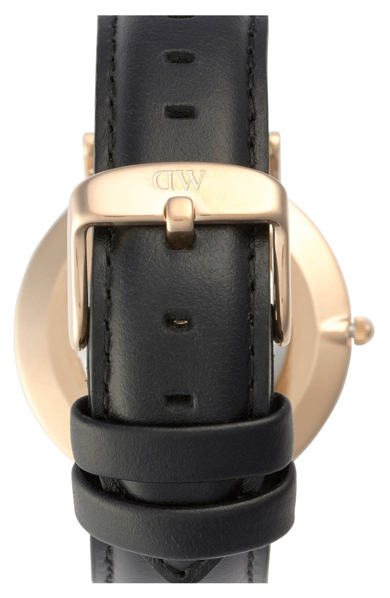 Daniel Wellington 'Classic Sheffield' Leather Strap Watch, 36mm, Alternate, color, 