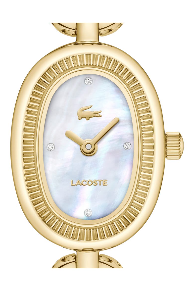 Parisienne Bracelet Watch, 17mm, Alternate, color, WHITE MOP