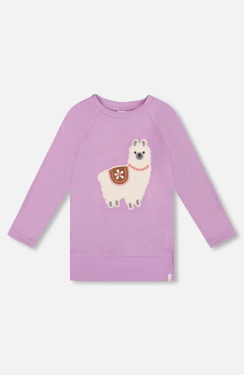 Super Soft Brushed Jersey Tunic with Llama (Little Kid 
Big Kid)