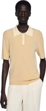 SANDRO Two-tone polo shirt