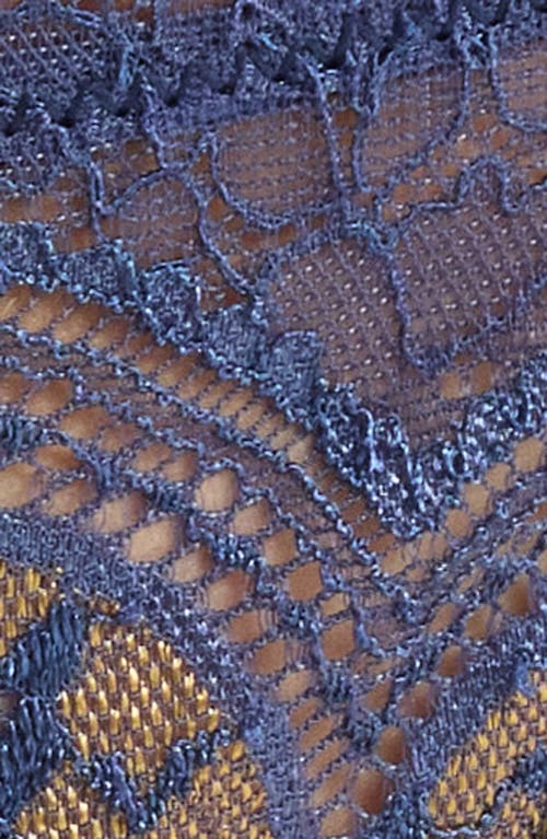 Kilo Brava Lace G-string In Blue