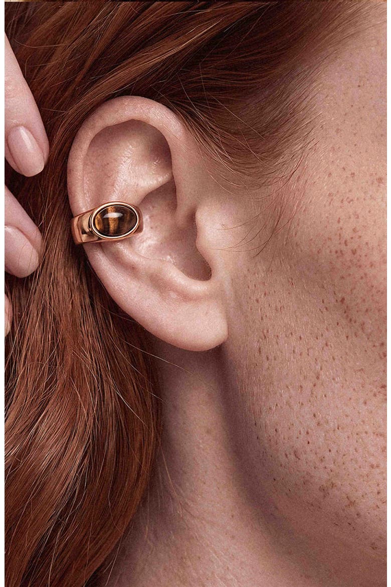 Solstice Tiger's Eye Ear Cuff, Alternate, color, TIGERS EYE