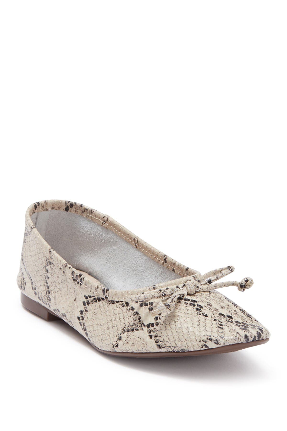 Schutz Arissa Snakeskin Embossed Leather Ballet Flat, Main, color, 