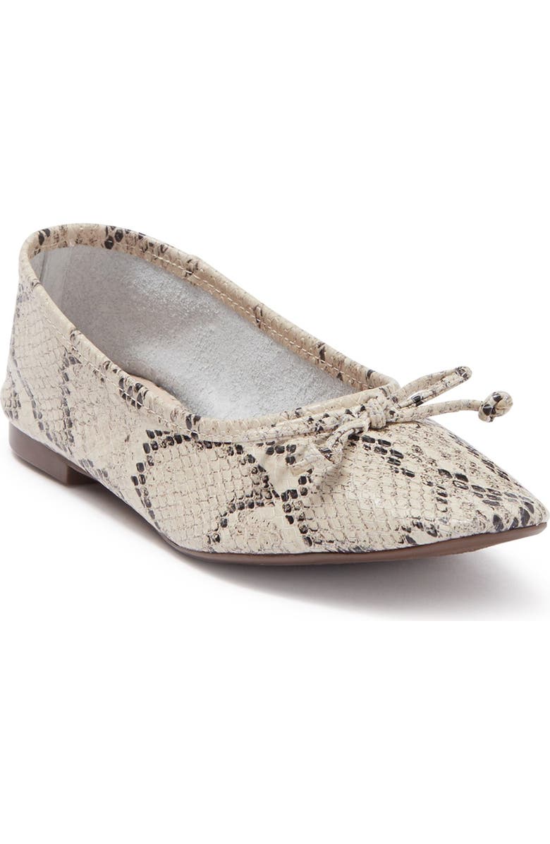 Schutz Arissa Snakeskin Embossed Leather Ballet Flat, Main, color,