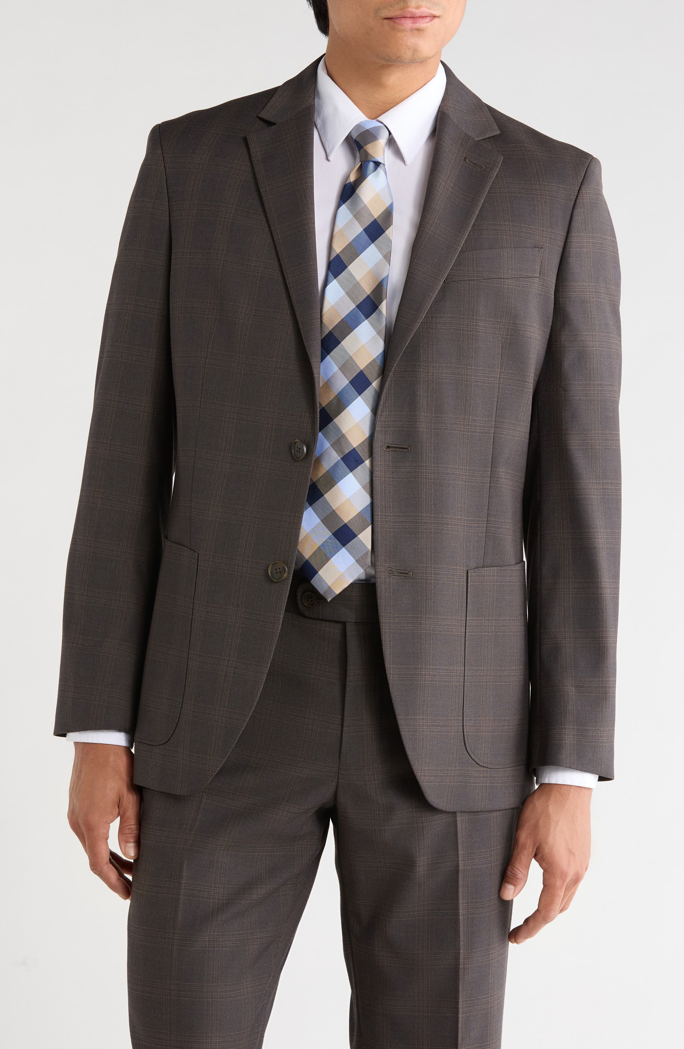selected BROWN CHECK