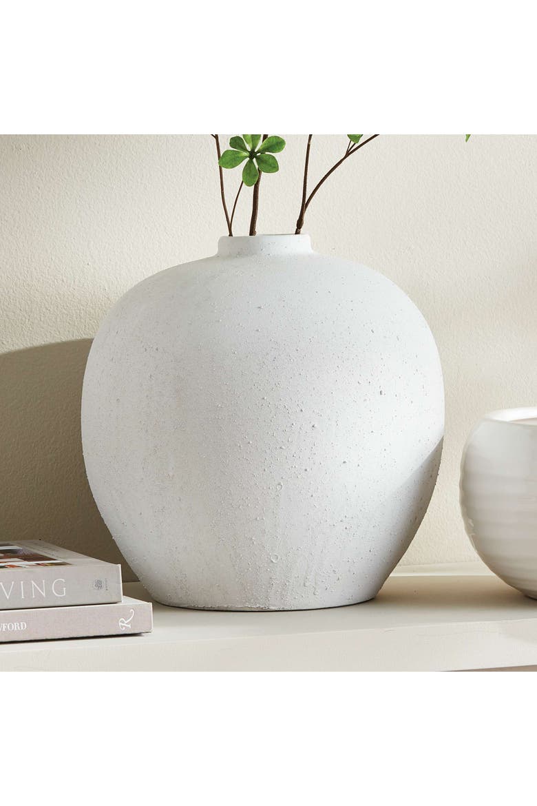Hawthorn Grande Vase, Alternate, color, White