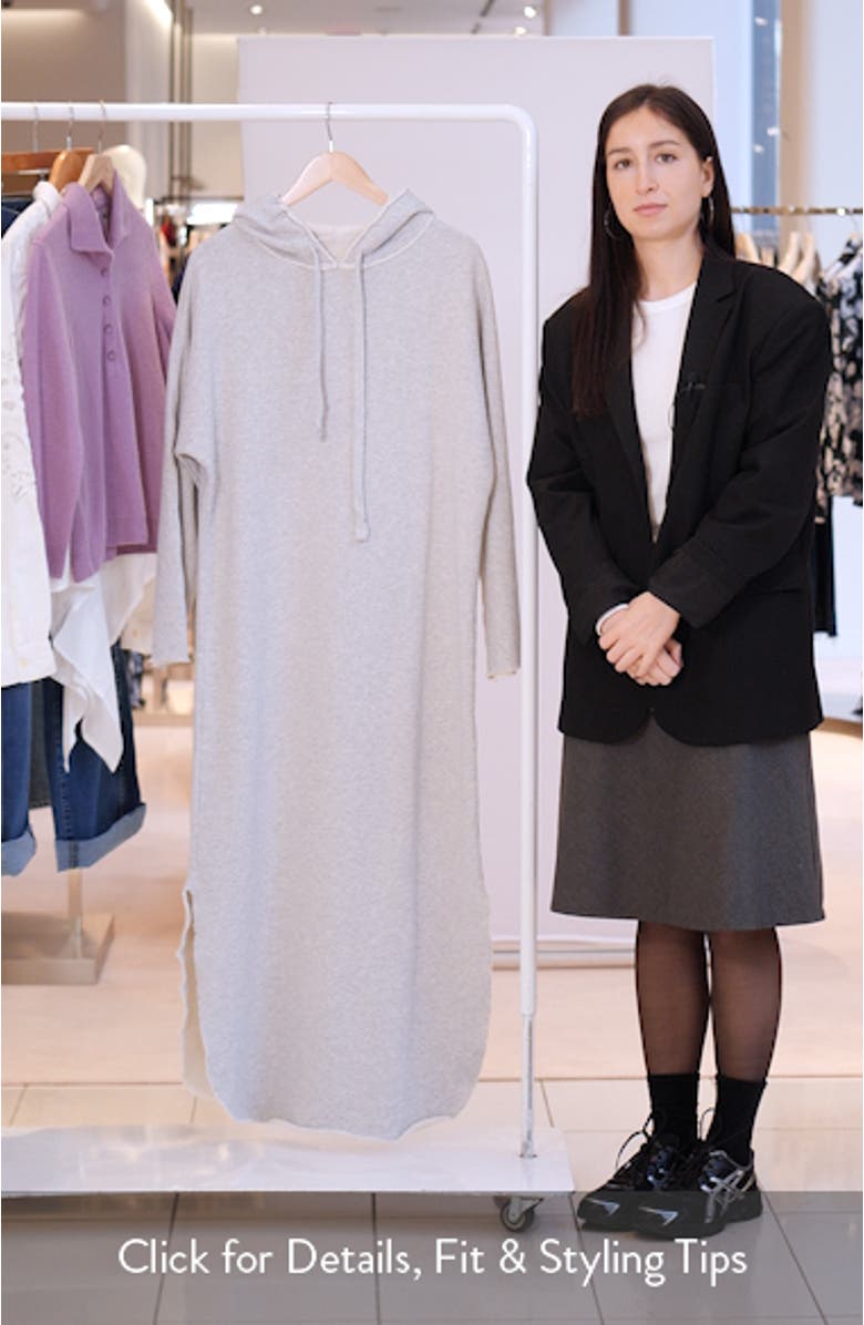 James Long Sleeve Hoodie Dress, sales video thumbnail