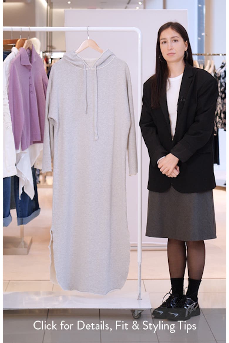James Long Sleeve Hoodie Dress video