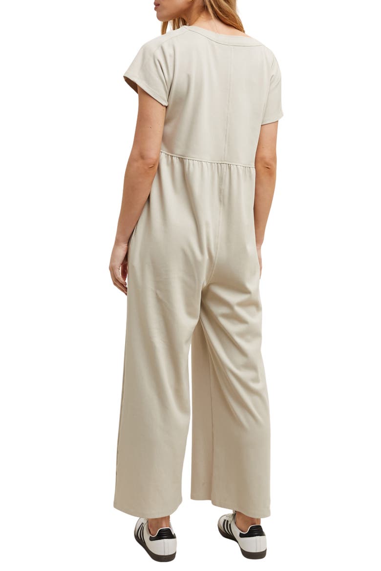 Wide Leg Jumpsuit, Alternate, color, STONE