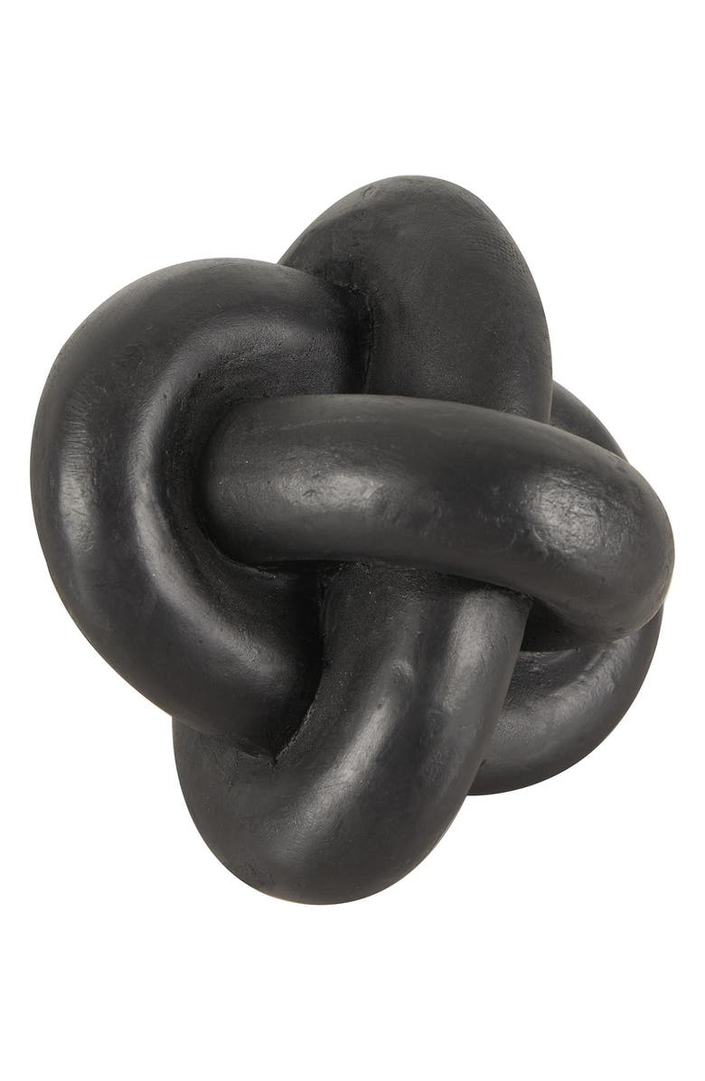 UMA Set of 3 Modern Knot Sculptures, Alternate, color, Black