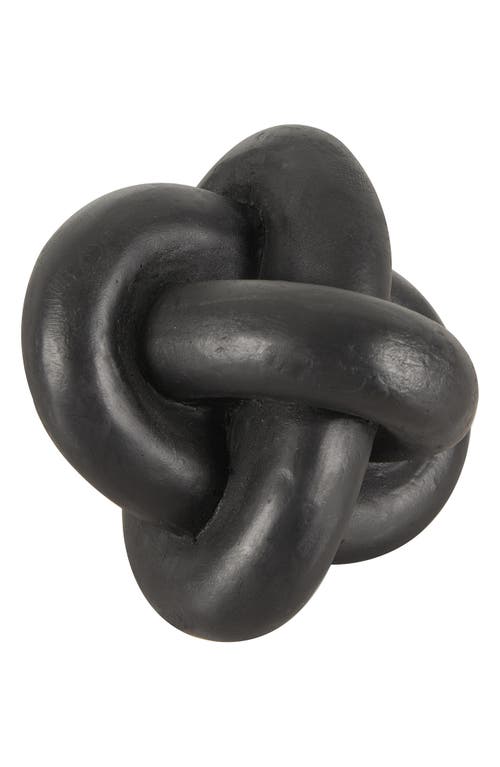 Uma Set Of 3 Modern Knot Sculptures In Black