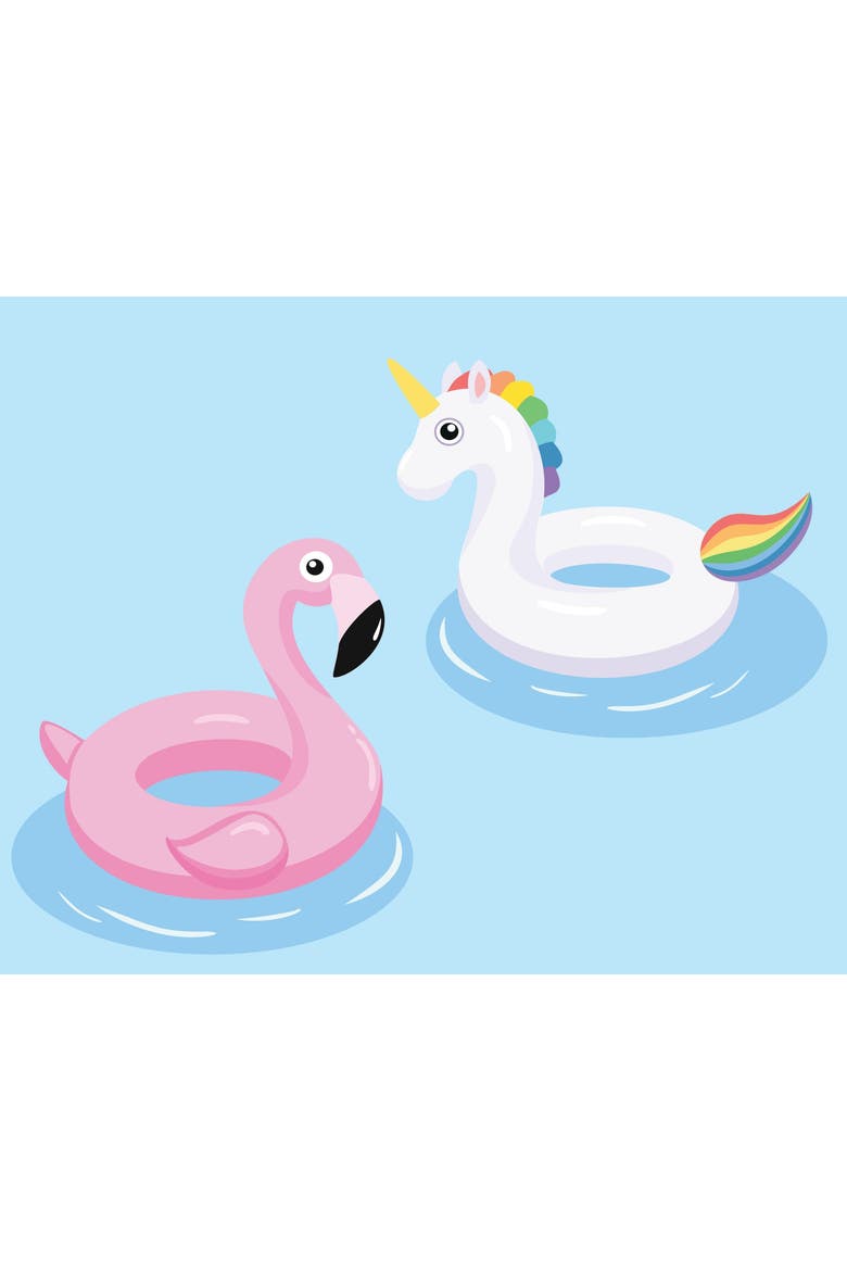Floating Fun Paint-by-Numbers Kit, Alternate, color, Pink Flamingo