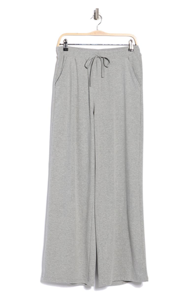 MAX STUDIO Heather Knit Sweatpants, Main, color, Heather Light Grey