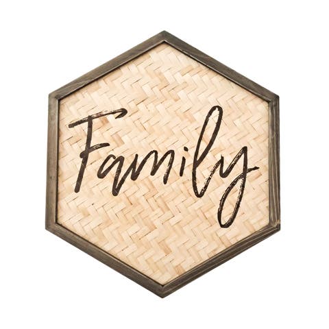Family Hexagon Wall Decor